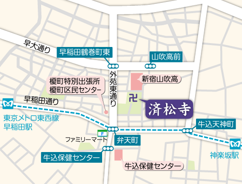 済松寺の地図
